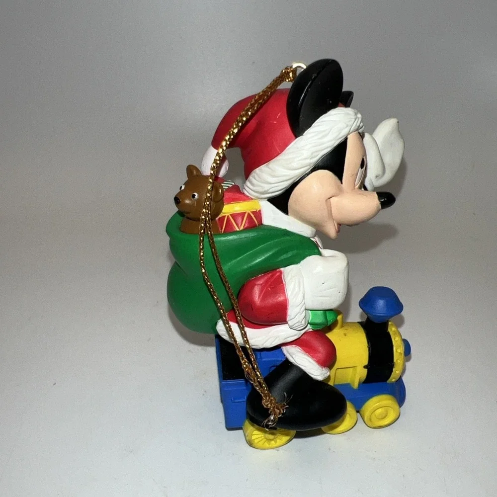 Disney Grolier Christmas Magic Mickey Mouse On Train Ornament
